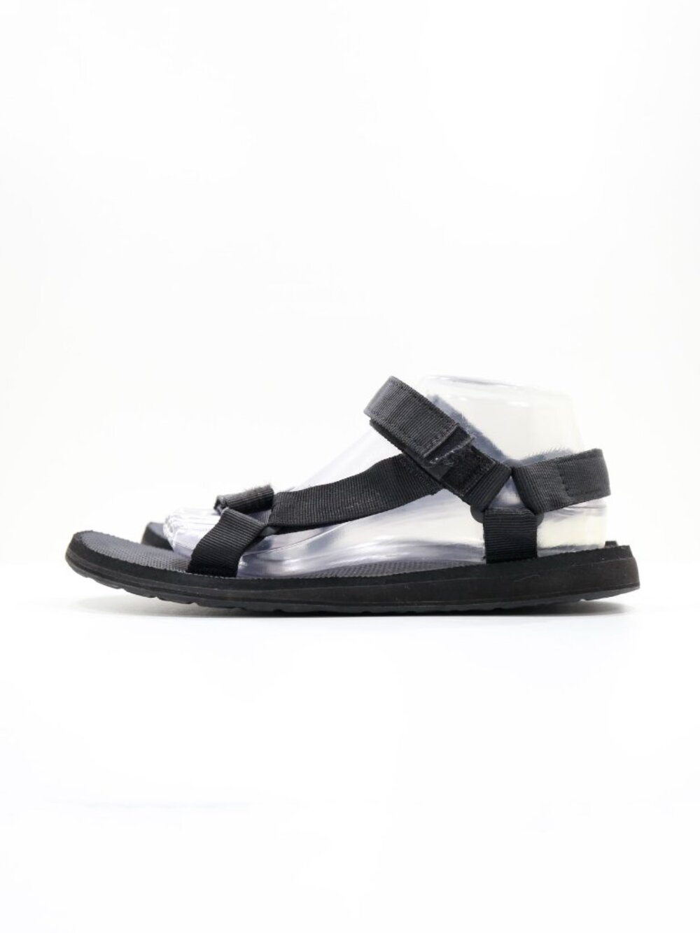 Teva Original Universal Black Polyester Lightweight Flat Sandals - Women's 10